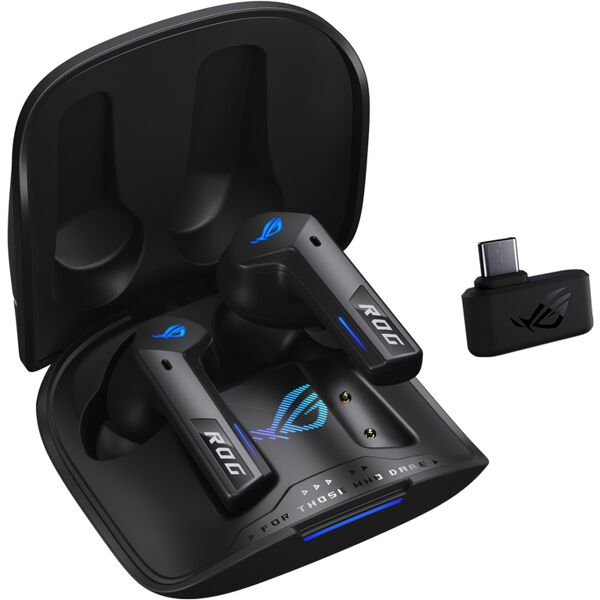 asus cuffia con microfono  rog cetra true wireless speednova auricolare stereo (tws) in-ear giocare bluetooth nero [90yh03y0-btua00]