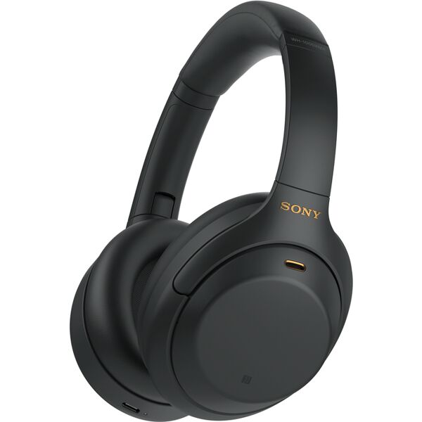 sony cuffia con microfono  wh-1000xm4 - cuffie bluetooth wireless hd noise cancelling evoluto, microfono per phone-call, alexa built-in, google assistant e siri batteria fino a 30 ore (nero, 2020) [wh1000xm4b.ce7]