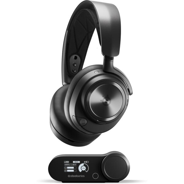 steelseries cuffia con microfono  arctis nova pro wireless xbox auricolare con cavo e senza a padiglione giocare bluetooth base di ricarica nero [61521]