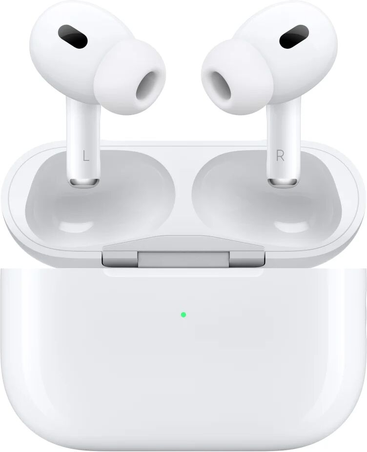 apple cuffia con microfono  airpods pro (seconda generazione) (2nd generation) cuffie wireless in-ear musica e chiamate bluetooth bianco [mqd83zm/a]