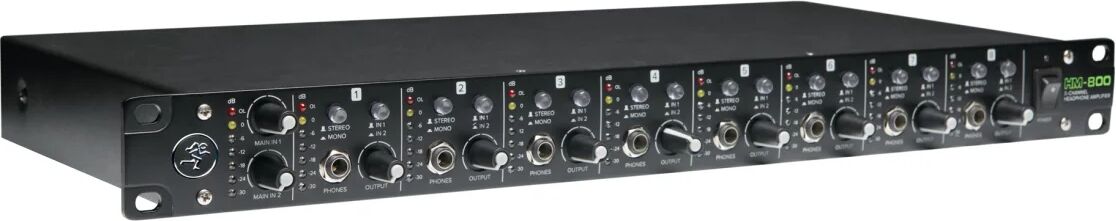 Mackie HM-800 amplificatore per cuffia Nero [HM-800]