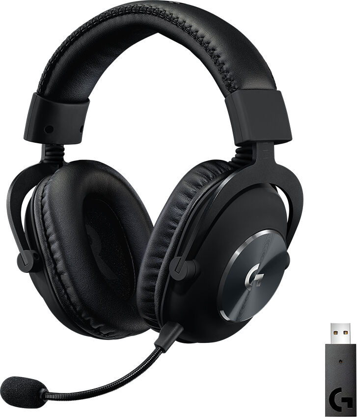 Logitech Cuffia con microfono  Pro X Auricolare Wireless A Padiglione Giocare Nero [981-000907]