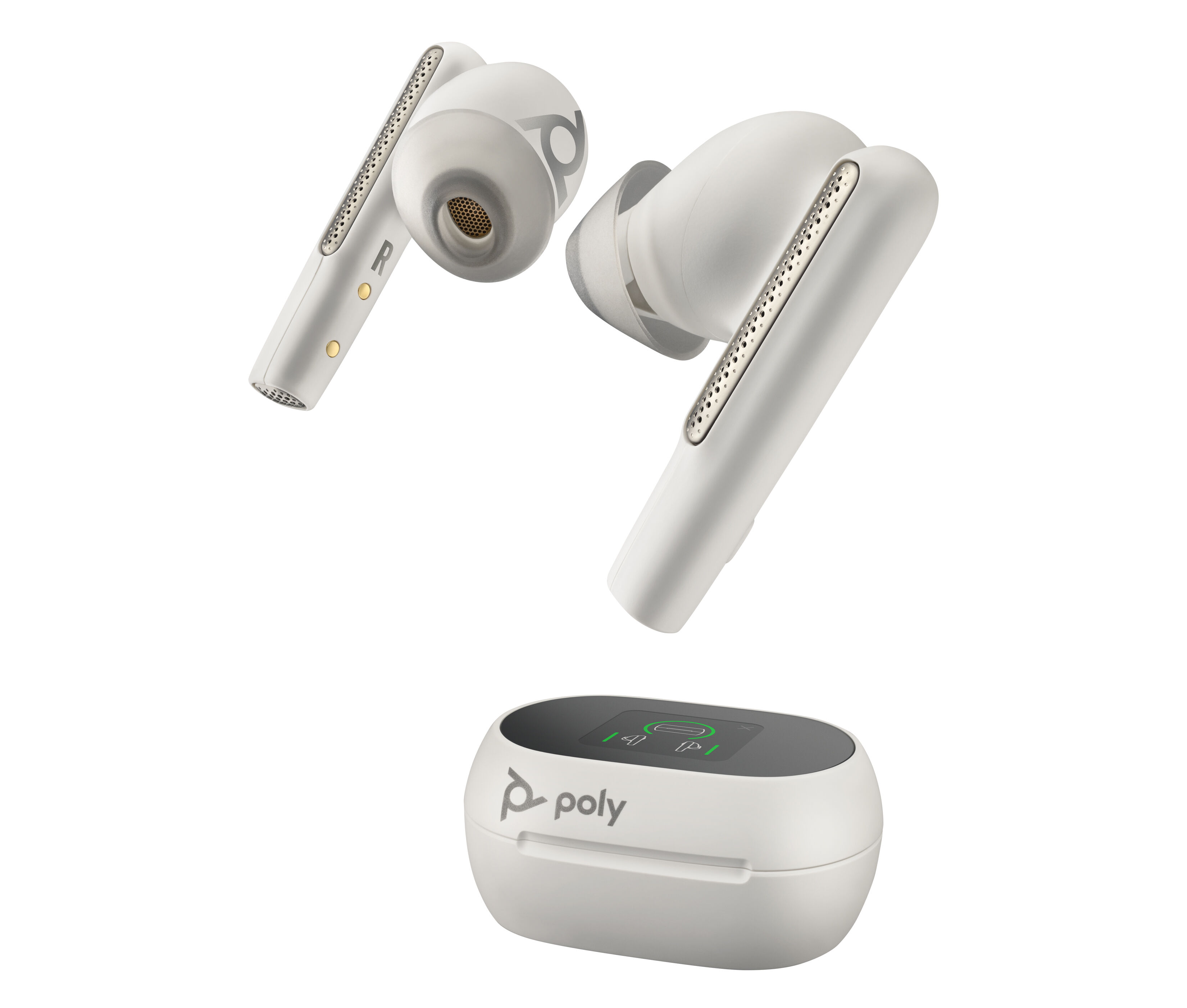 POLY Cuffia con microfono  Voyager Free 60+ Auricolare Wireless In-ear Ufficio Bluetooth Bianco [216754-01]