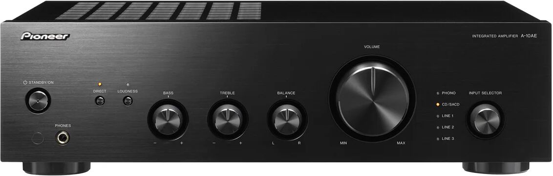 Pioneer Amplificatore audio  Amplif.A-10AEB Nero 2x50w Ing.Phono potenza RMS di colore [A-10AE]