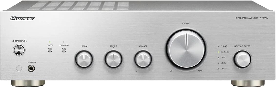 Pioneer Amplificatore audio  Amplif.A-10AES Sil. 2x50w Ing.Phono potenza RMS di colore Silver [A10AESMGP]