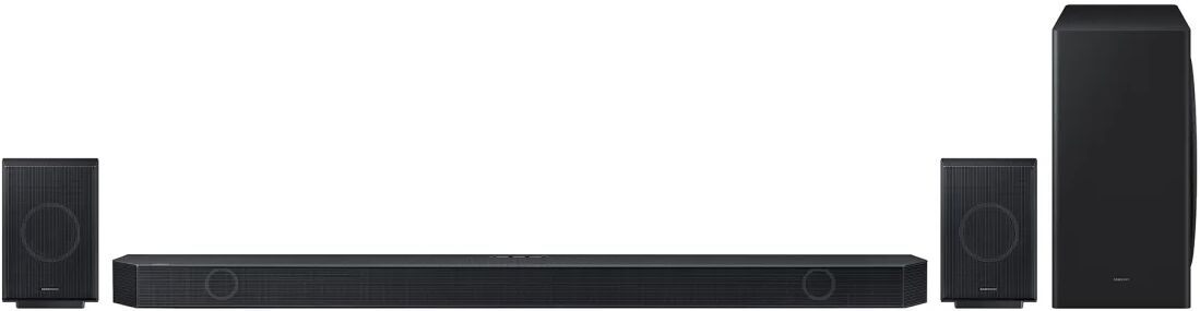 samsung altoparlante soundbar  soundbar hw-q930c/zf serie q, 17 speaker, wireless dolby atmos, audio a 9.1.4 canali, q-simphony, compatibile con alexa e google assistant, black 2023