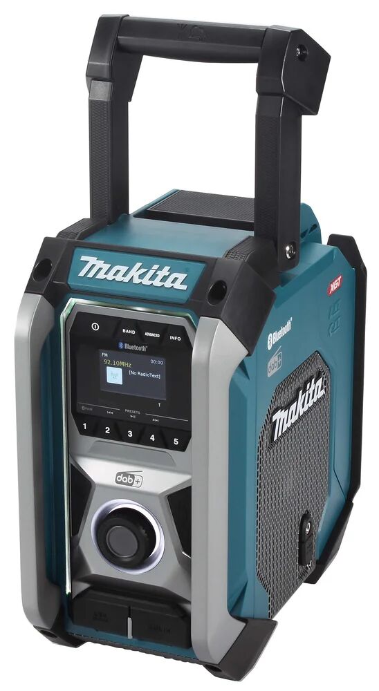 makita mr007gz radio cantiere analogico e digitale nero, verde [mr007gz] - senza batteria/senza caricabatterie