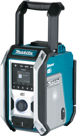 makita dmr115 radio cantiere nero, blu [dmr115]