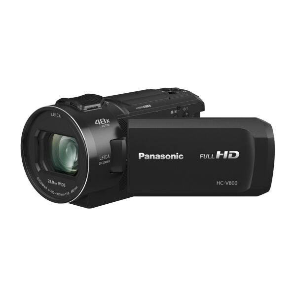 panasonic hc-v800eg 8,57 mp mos videocamera palmare nero full hd [hc-v800eg-k]