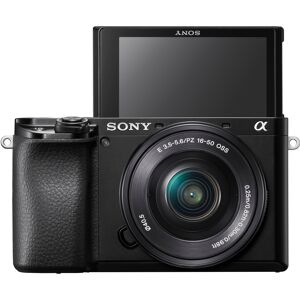 Sony α Alpha 6100 Fotocamera Digitale Mirrorless con Obiettivo Intercambiabile SELP 16-50mm, Sensore APS-C, Real Time Eye AF e Tracking Autofocus, Nero [ILCE6100LB.CEC]