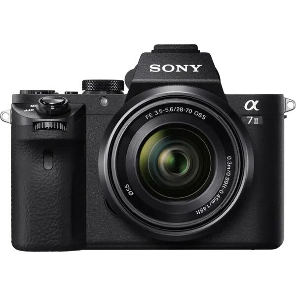 sony fotocamera digitale  α alpha 7 ii, fotocamera mirrorless con obiettivo 28-70mm, attacco e, sensore full-frame, 24.3 mp [ilce7m2kb.cec]