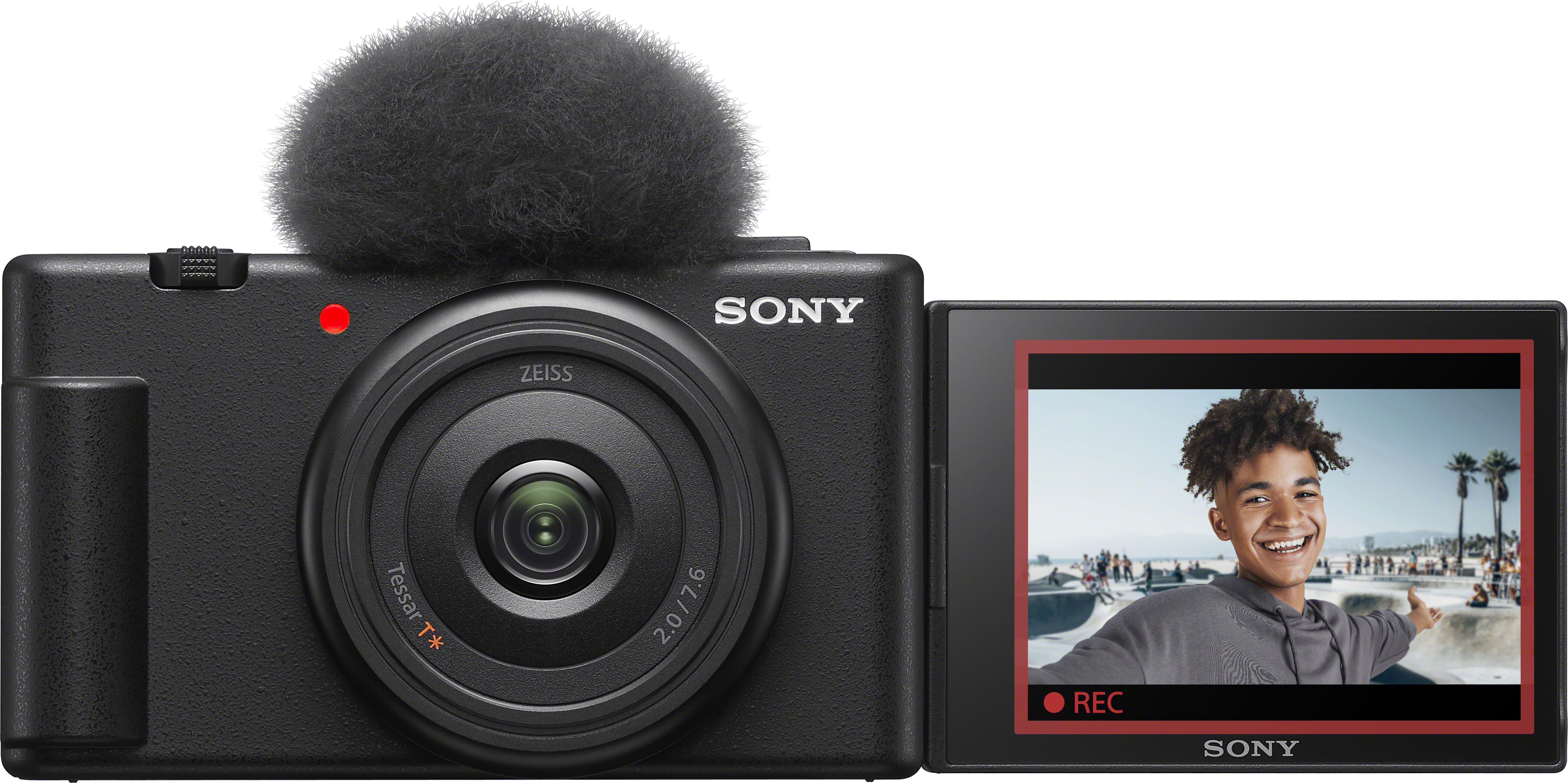 sony vlog camera zv-1f di   fotocamera digitale (schermo orientabile, video in 4k, slow motion, funzionalità per vlog) - nera [zv1fbdi.eu]