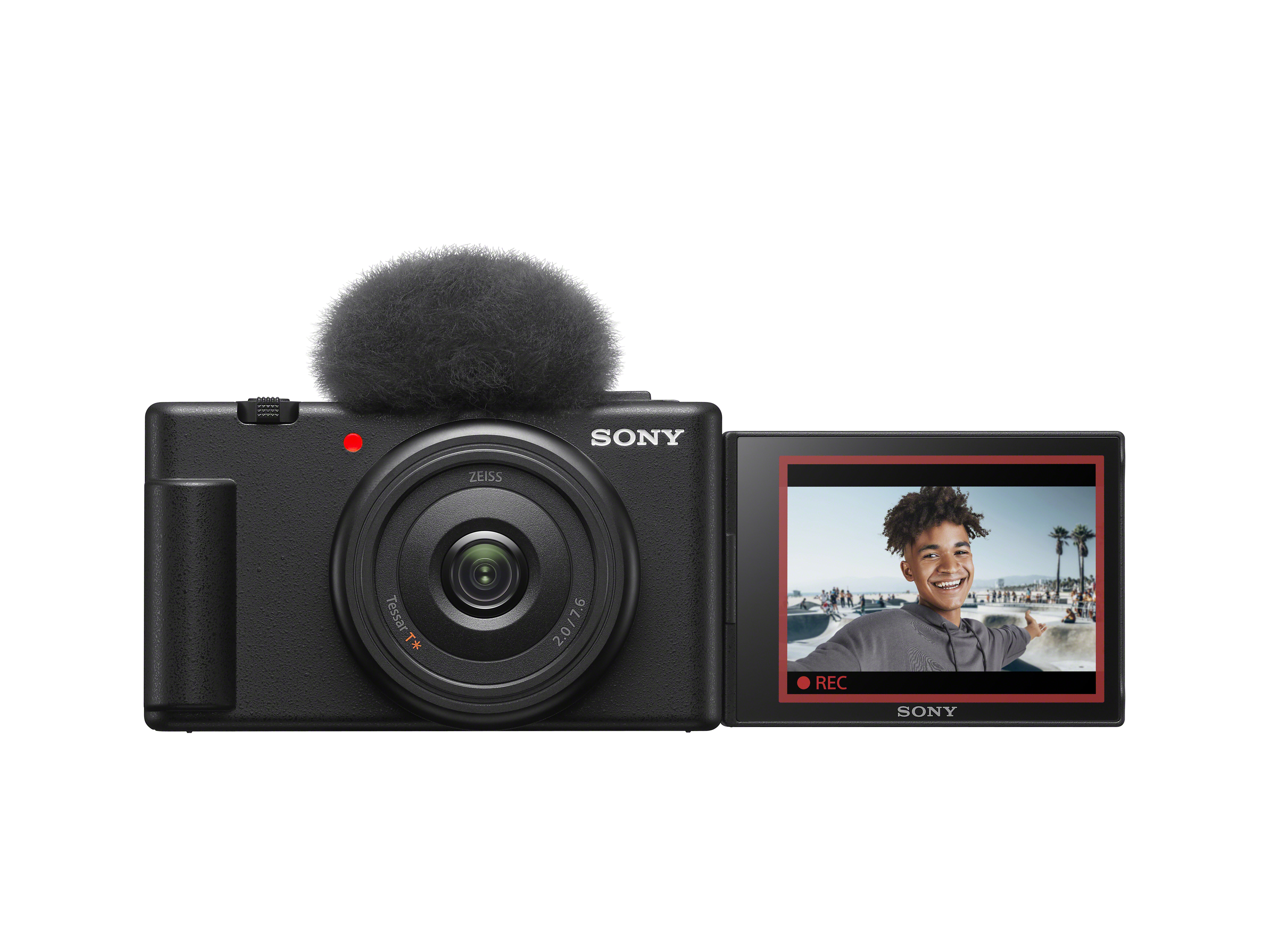 Sony Vlog camera ZV-1F di   Fotocamera digitale (schermo orientabile, video in 4K, slow motion, funzionalità per vlog) - Nera [ZV1FBDI.EU]