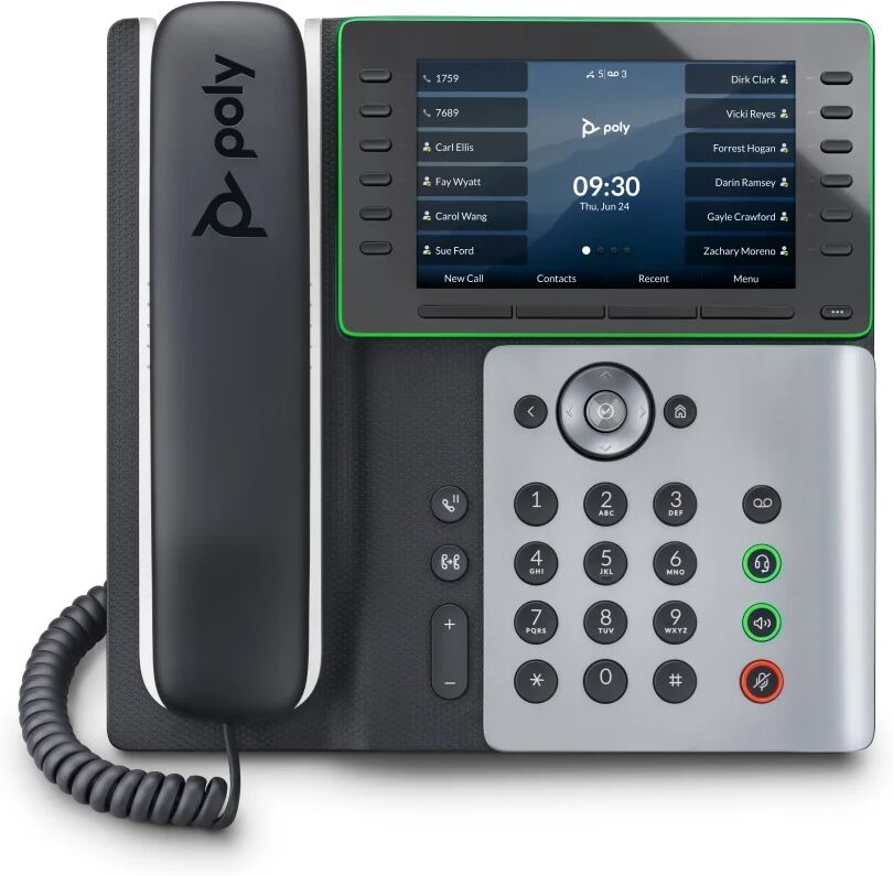 POLY Telefono IP Edge E550 abilitato per PoE [82M91AA]