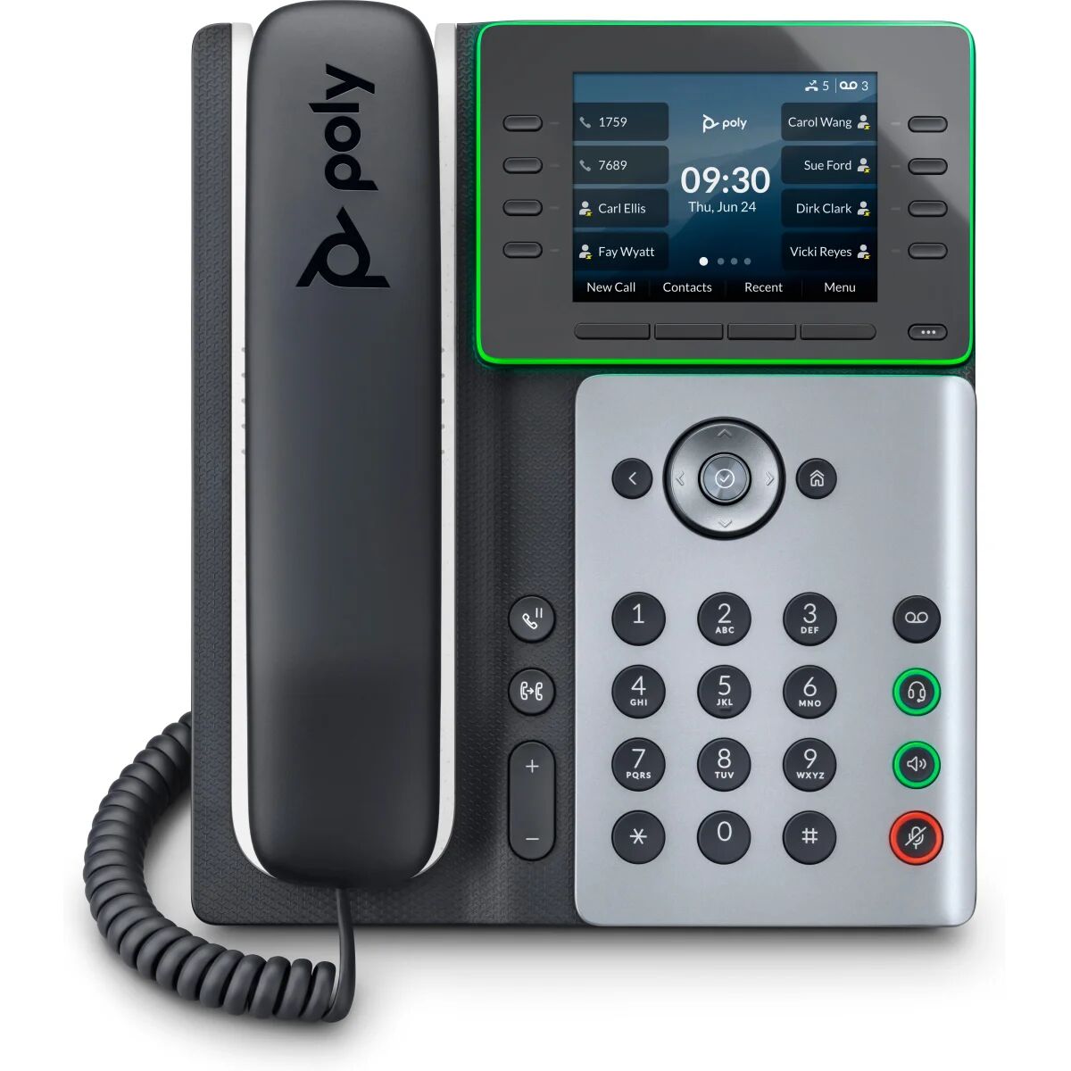 POLY Telefono IP Edge E320 abilitato per PoE [82M88AA]