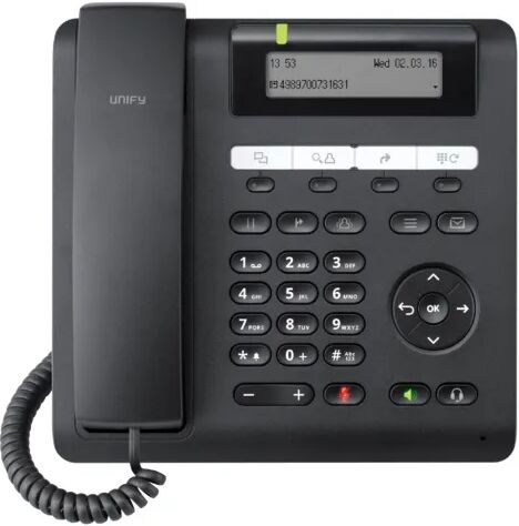 Unify OpenScape Desk Phone CP205 telefono IP Nero [L30250-F600-C432]