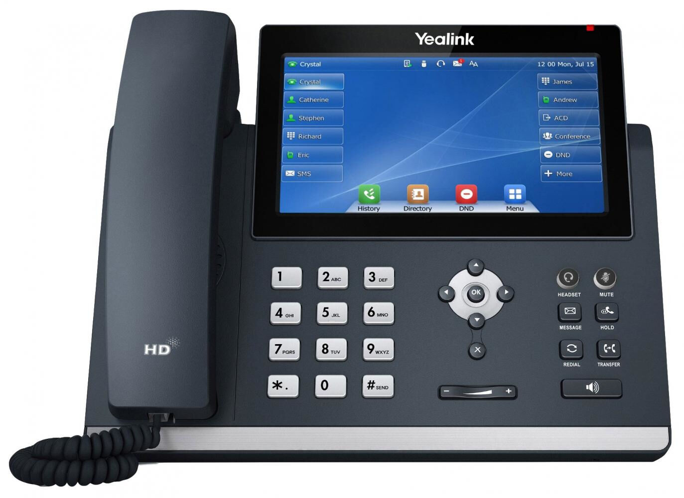 Yealink SIP-T48U telefono IP Grigio LED Wi-Fi [SIP-T48U]