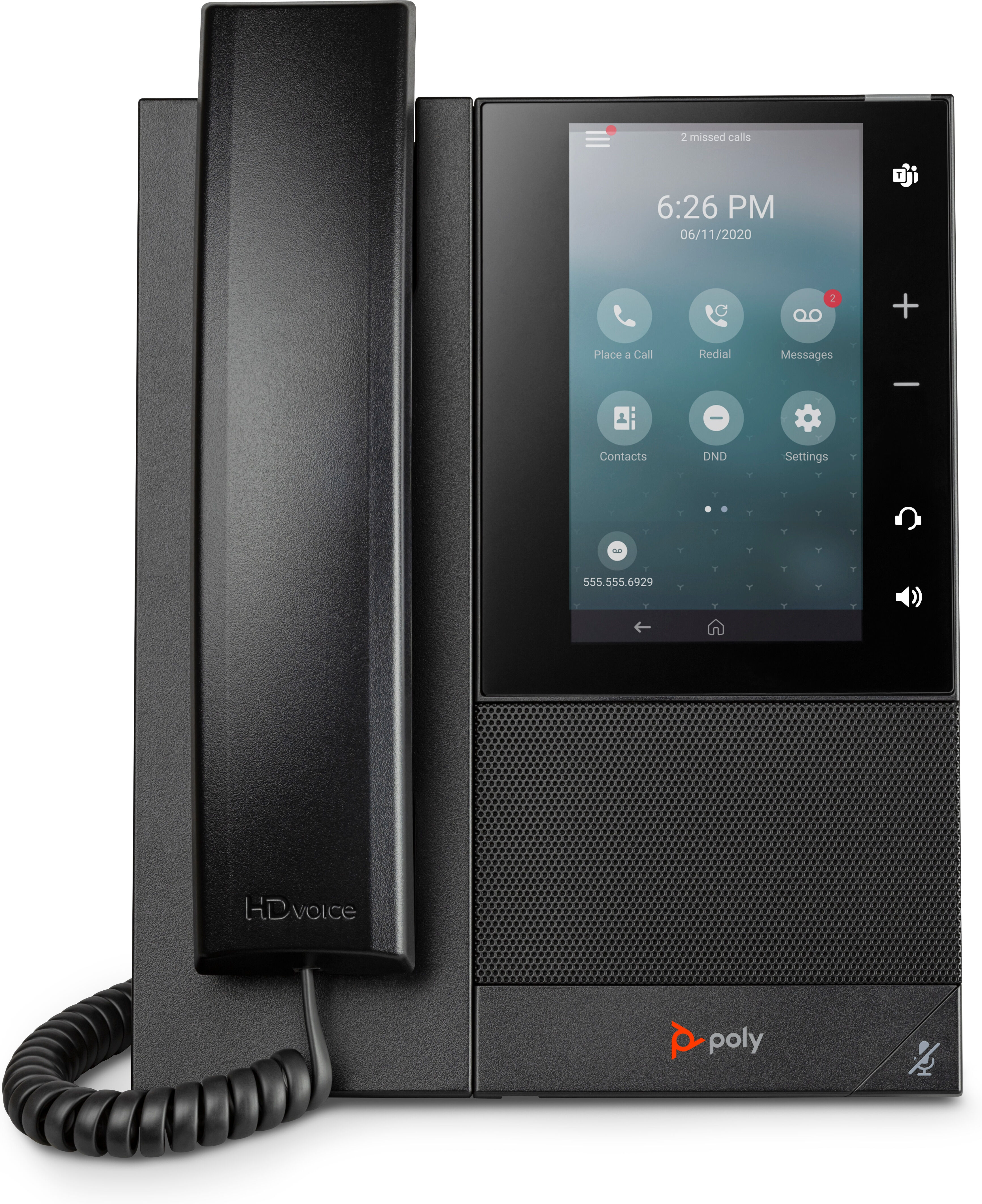 POLY Telefono IP  multimediale aziendale CCX 505 con Open SIP e abilitato per PoE [82Z82AA]