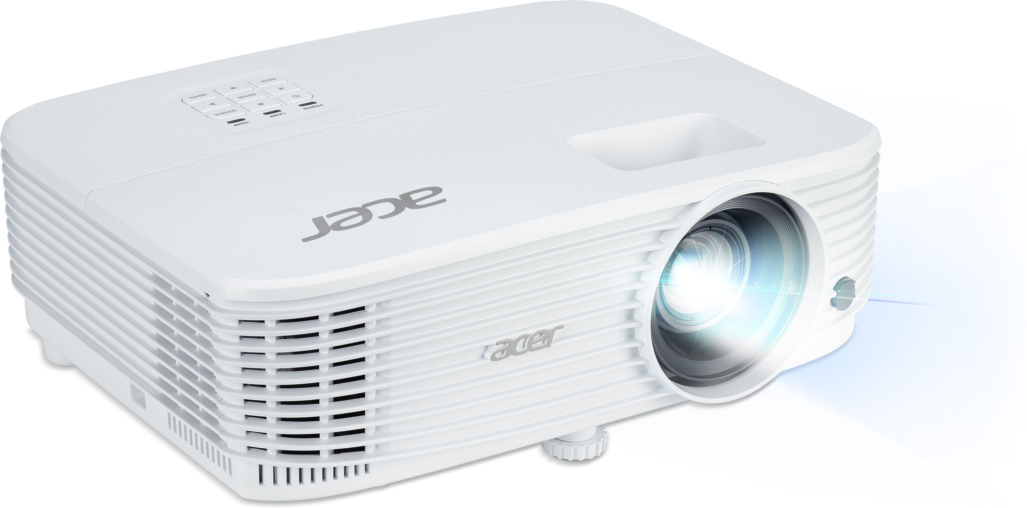 Acer Essential P1157i videoproiettore Proiettore a raggio standard 4500 ANSI lumen DLP SVGA (800x600) Compatibilità 3D Bianco [MR.JUQ11.002]