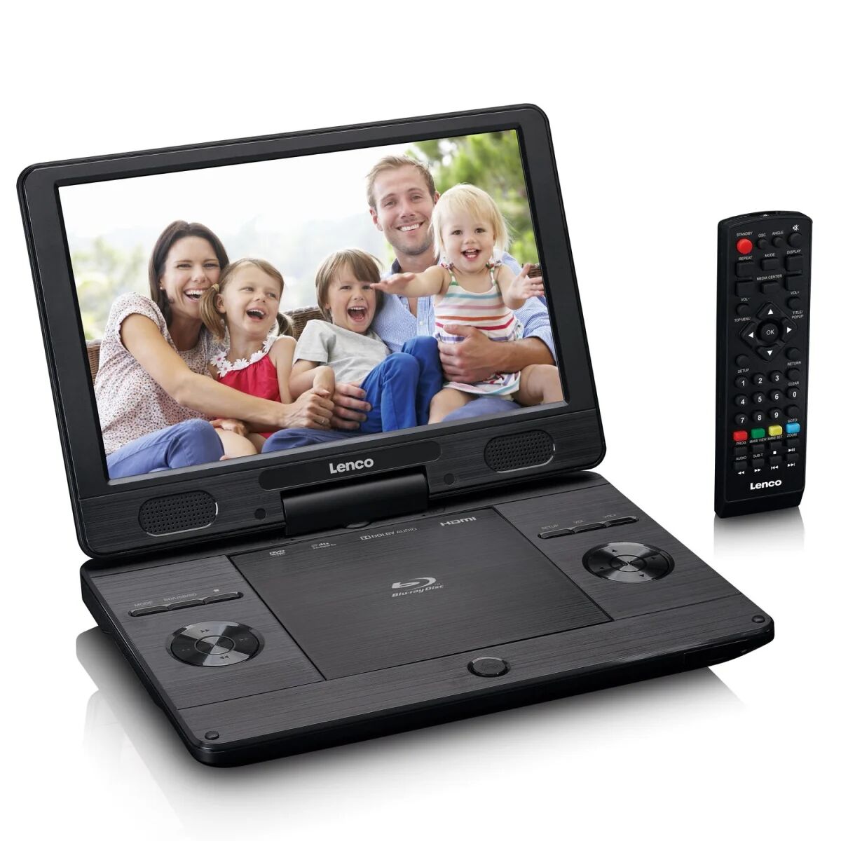 Lenco BRP-1150BK lettore DVD/Blu-Ray portatile Lettore Blu-ray Convertibile 29,2 cm (11.5") 1024 x 600 Pixel Nero [BRP-1150BK]