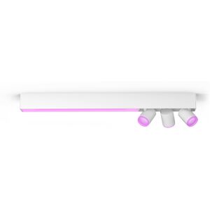 Philips Hue White and Color ambiance Centris Plafoniera Smart (3 punti luce GU10 + LED Integrato) Bianca in Alluminio [915005928401]