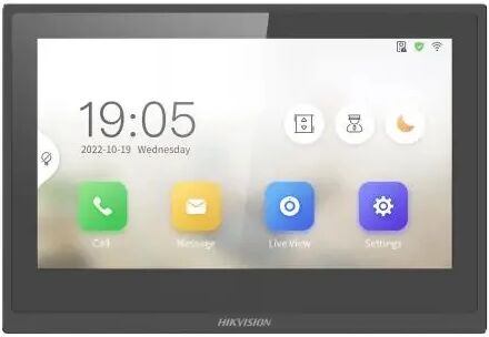 Hikvision DS-KH6351-WTE1(O-STD) sistema per video-citofono 17,8 cm (7") Nero
