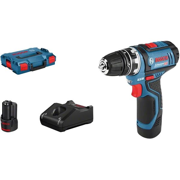 bosch trapano  gsr 12v-15 fc flex professional 1300 giri/min senza chiave 600 g nero, blu [06019f6001]