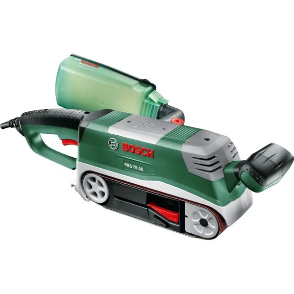 bosch pbs 75 ae set levigatrice a nastro verde, grigio 750 w