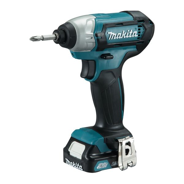 makita avvitatore elettrico  td110dsmj avvitatore a batteria 1/4 2600 giri/min 110 nm nero, turchese 10,8 v [td110dsmj]