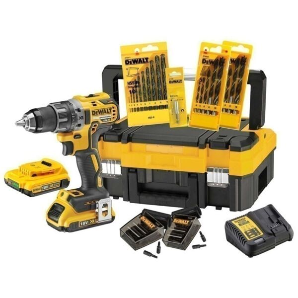 dewalt dck791d2t-qw trapano 2000 giri/min nero, giallo con batteria e caricabatteria [dck791d2t-qw]