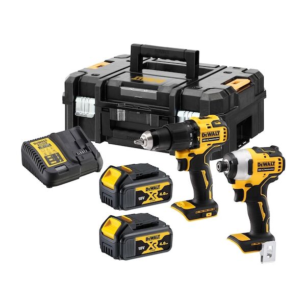 dewalt dck2062m2t-qw kit combinati per elettroutensili batteria con batteria e caricabatteria [dck2062m2t-qw]