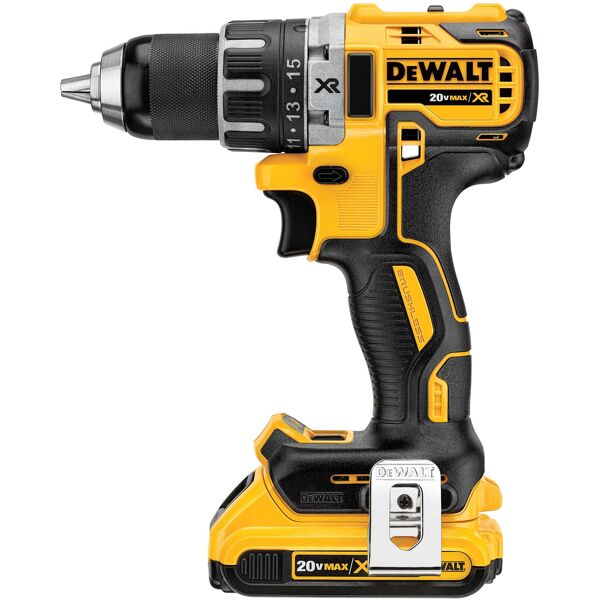 dewalt dcd791d2-qw trapano senza chiave 1,5 kg nero, giallo con batteria e caricabatteria [dcd791d2-qw]