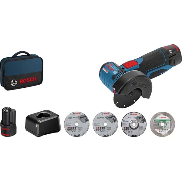 bosch gws 12v-76 professional smerigliatrice angolare 7,6 cm 19500 giri/min 700 g [06019f200c]