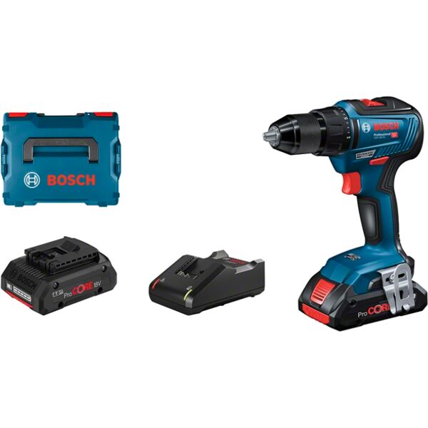 bosch avvitatore a batteria  gsr 18v-55 professional - bohrer/schrauber schnurlos 1800 giri/min nero, blu [06019h5204]