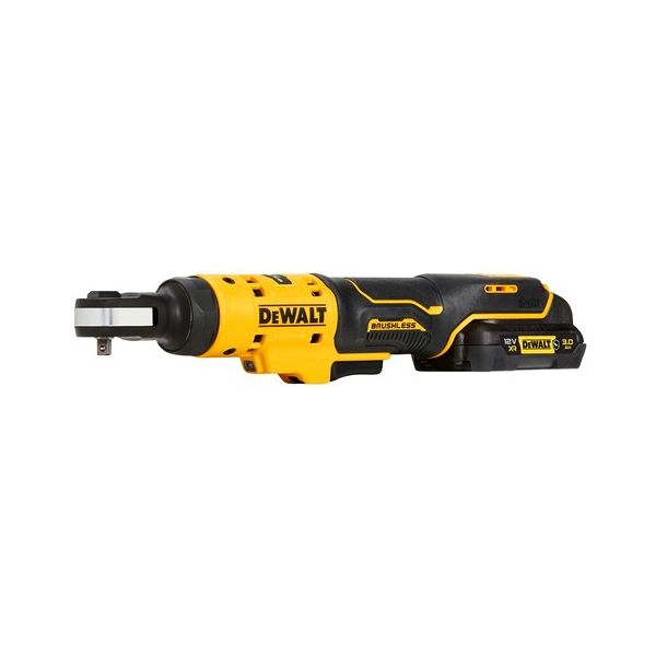 dewalt avvitatore elettrico  dcf504l1g-qw avvitatore a batteria 1/4 250 giri/min 54 nm nero, giallo 12 v con e caricabatteria [dcf504l1g-qw]