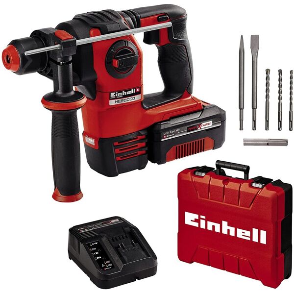 einhell martello perforatore  herocco kit +5 sds-plus [4513975]