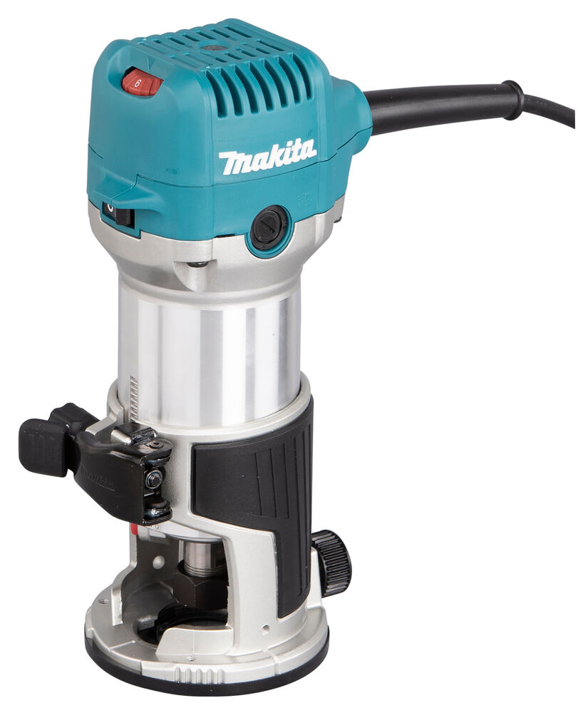 makita router  rt0702cx2j fresa verticale e tagliabordi nero, grigio, colore foglia di tè 34000 giri/min 710 w [rt0702cx2j]