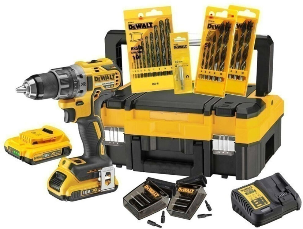 dewalt dck791d2t-qw trapano 2000 giri/min nero, giallo con batteria e caricabatteria [dck791d2t-qw]