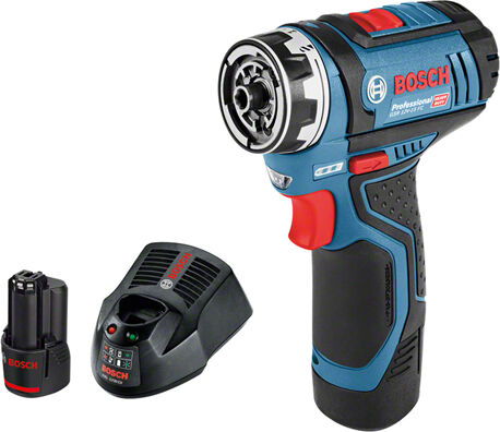 bosch trapano  gsr 12v-15 fc professional 1300 giri/min senza chiave 600 g nero, blu [06019f6000]