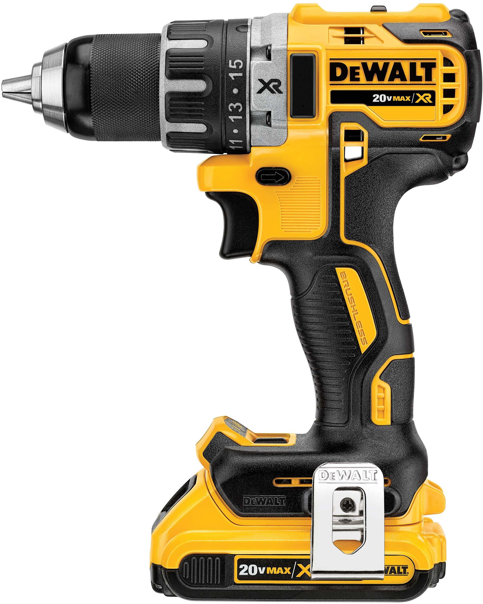 dewalt dcd791d2-qw trapano senza chiave 1,5 kg nero, giallo con batteria e caricabatteria [dcd791d2-qw]