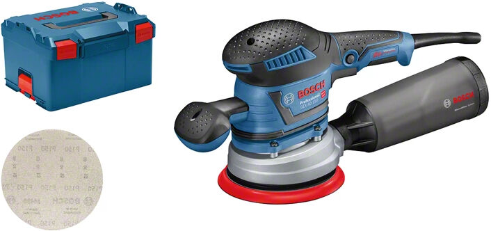 bosch gex 40-150 professional levigatrice a disco 12000 giri/min 24000 opm nero, blu, grigio, rosso 400 w [060137b201]