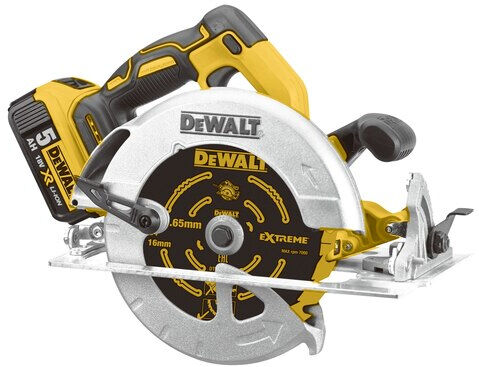 dewalt dcs570nt-xj sega circolare portatile 18,4 cm nero, giallo 5500 giri/min senza batteria/caricabatteria [dcs570nt-xj]