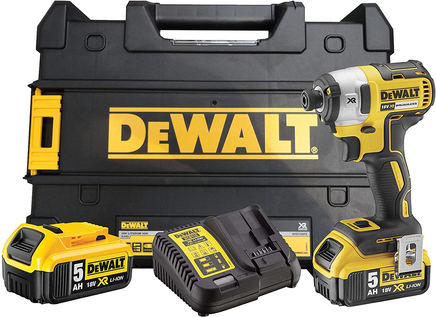 dewalt dcf887p2-qw trapano avvitatore battente con batteria e caricabatteria [dcf887p2-qw]