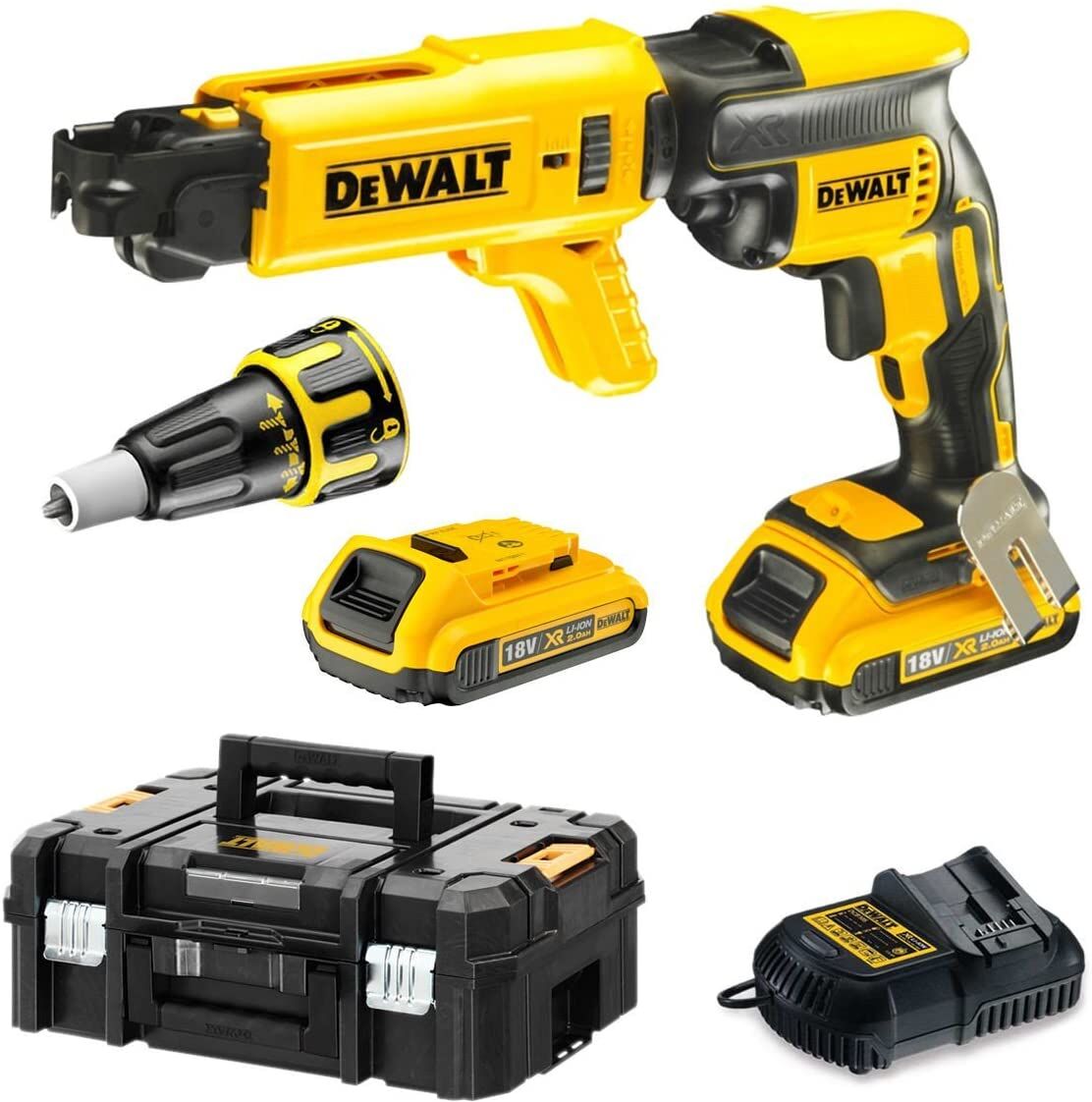 dewalt trapano  dcf620p2k-qw cacciavite elettrico e avvitatore a impulso 4400 giri/min nero, giallo con batteria caricabatteria [dcf620p2k-qw]