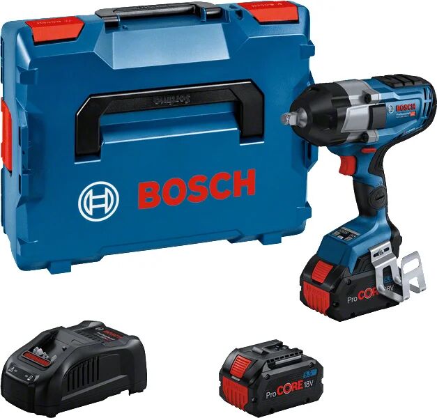 Bosch SPEDIZIONE IMMEDIATA - Avvitatore a batteria  GDS 18V-1000 Professional 1750 Giri/min Nero, Blu 2 batterie e valigetta inclusa [06019J8303]