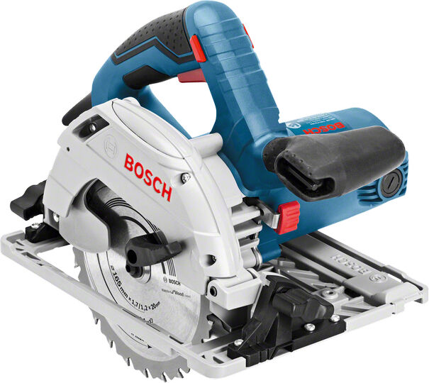 Bosch Sega circolare  GKS 55+ GCE 16,5 cm Nero, Blu, Rosso, Argento 4700 Giri/min 1350 W [0601682101]