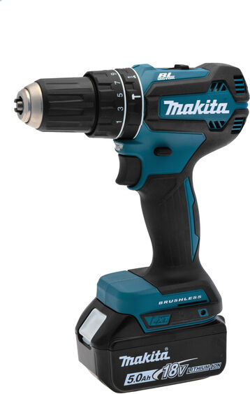 Makita DHP485RTJ trapano 28500 Giri/min Senza chiave 1,5 kg Nero, Blu [DHP485RTJ]