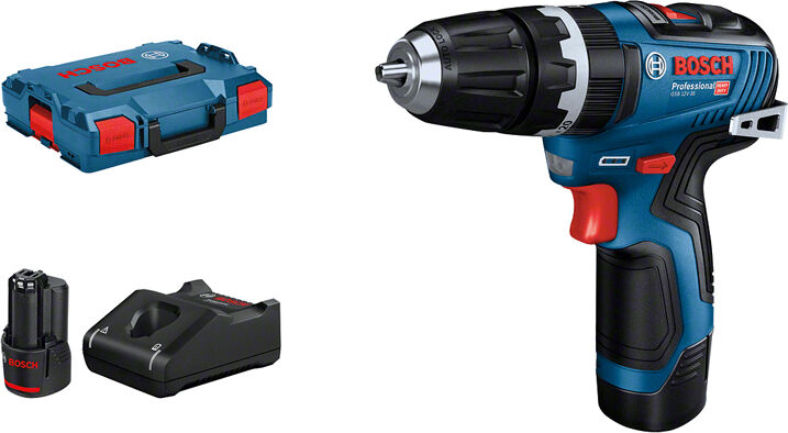 Bosch Trapano  GSB 12V-35 Professional 1750 Giri/min Senza chiave 800 g Nero, Blu [06019J9000]