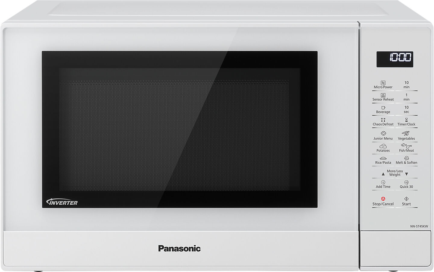 Panasonic NN-ST45KWBPQ forno a microonde Superficie piana Solo 32 L 1000 W Bianco [NN-ST45KWBPQ]