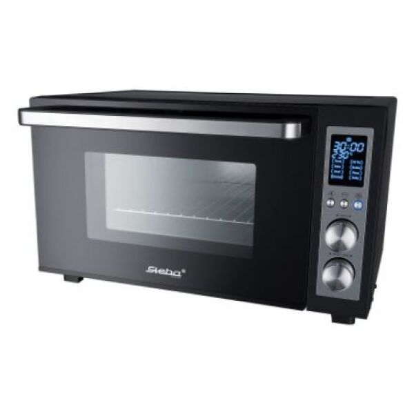 steba fornetto con tostapane  forno grill digitale kb e300, mini forno nero/argento [04-50-00]